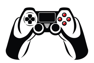 Video game vector silhouette