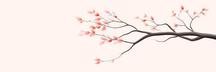 Delicate pink blossoms adorn intertwining branches, representing growth, connection, and the beauty of nature.