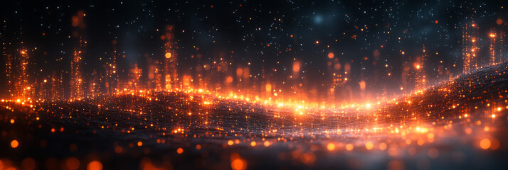 Obraz premium Abstract background with a shimmering, glowing effect.