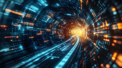 "Futuristic Digital Portal"
