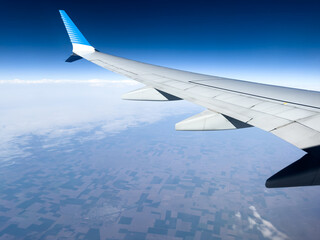 Obraz premium view from airplane window