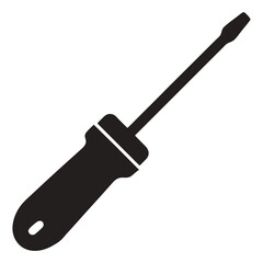 Screwdriver Silhouette icon vector illustration
