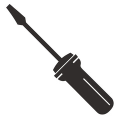 Screwdriver Silhouette icon vector illustration
