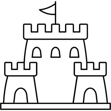 recommend clip art: Sandcastle Icon