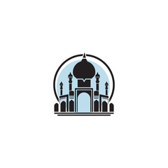 mosque logo icon vector