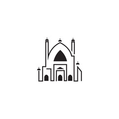 mosque logo icon vector