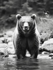 Obraz premium Majestic Bear in the Wild