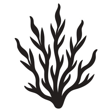 recommend clip art: Seaweed icon silhouette vector illustration line art
                    