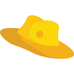 Beach Hat Illustration