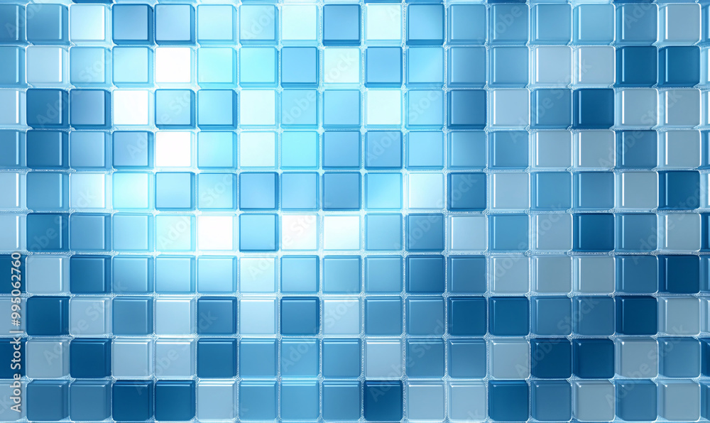 Wall mural abstract background with squares-generative ai