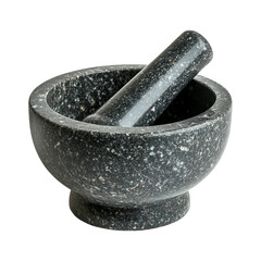 Stone mortar and pestle for kitchen use