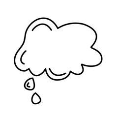bubble cloud chat text empty vector illustration