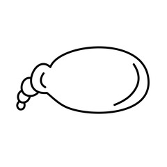 bubble cloud chat text empty vector illustration