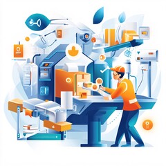 Automated Warehouse Logistics and Delivery System.