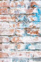 Naklejka premium white brick wall grunge texture background