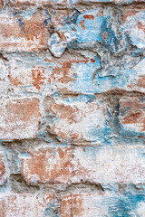 white brick wall grunge texture background