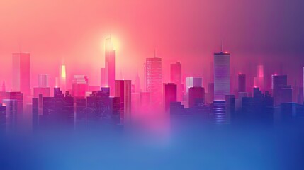 Fototapeta premium Dynamic Cityscape 