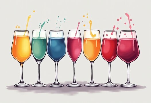 Wine Glass Cartoon" Images  Browse 35 Stock Photos, Vectors, and Video |  Adobe Stock