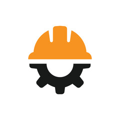 Construction helmet on the gear