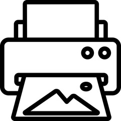 Obraz premium Image Print Line Icon