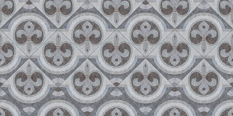 Vintage tiled wall and floor stone and 
marble pattern with unique mixed design pattern.