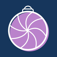 Obraz premium Colorful Christmas Ball Ornament for Tree Decoration