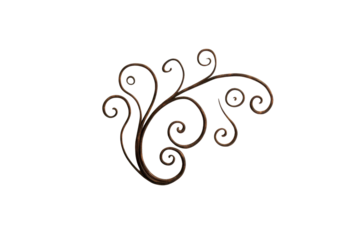 Elegant swirl design with intricate details, perfect for adding a touch of sophistication to various projects.