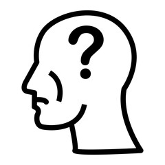 Mental Health condition line icon