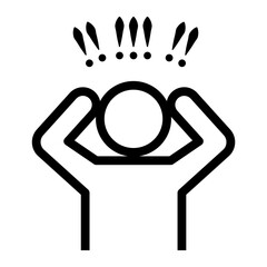 Mental Health condition line icon