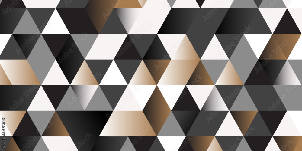 Aufkleber Abstract colorful Seamless triangular pattern background. Pattern with random colored Diamonds Generative Art background Art, Multi Colored, Party Social Event Vector design and modern art template.	
