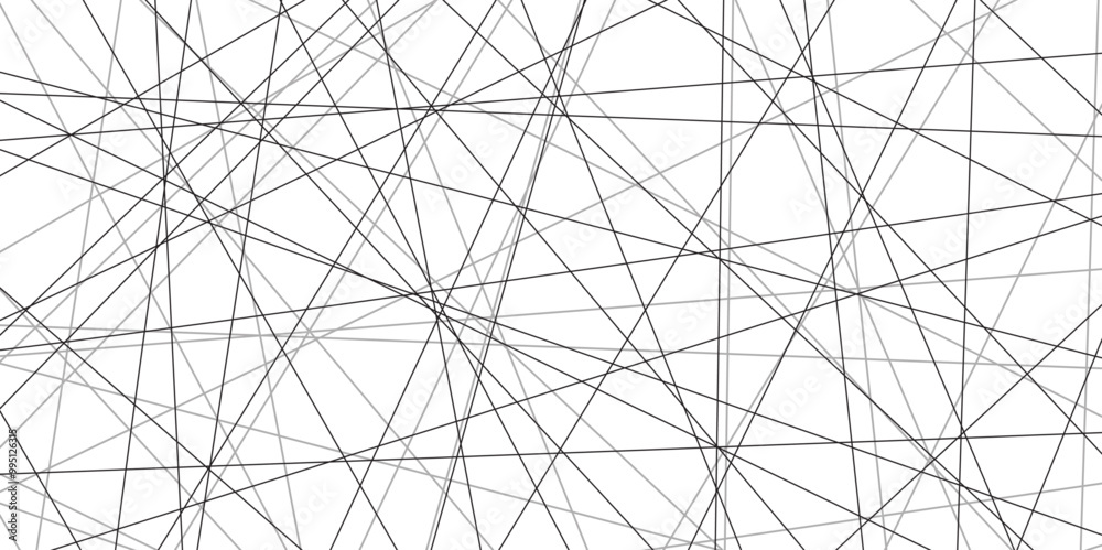 Aufkleber Abstract black lines with white background. Creative and geometric shape with luxury pattern and paper texture design. abstract background with stripes for website design Technology background.	