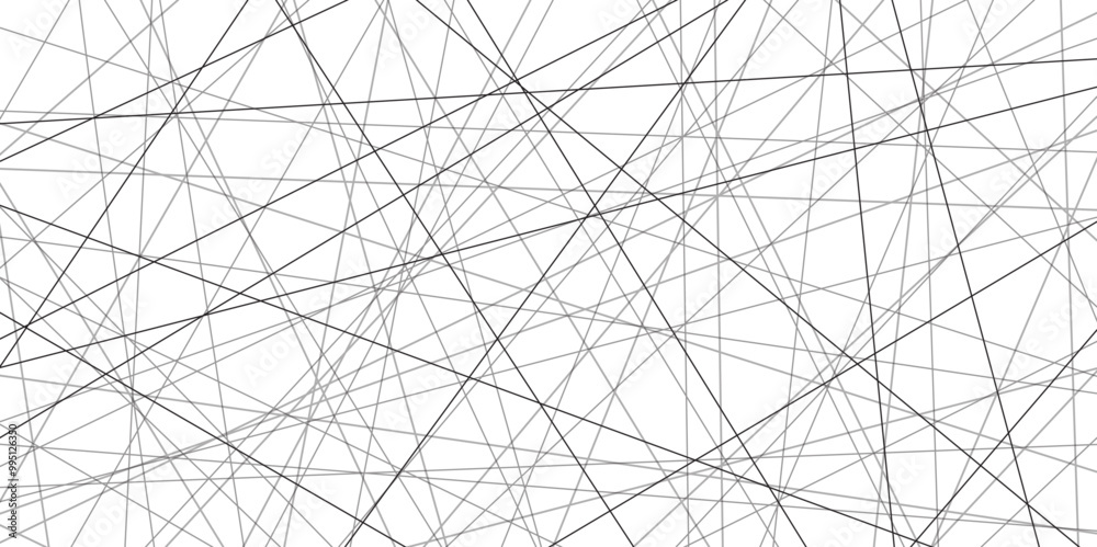 Leinwandbilder Abstract black lines with white background. Creative and geometric shape with luxury pattern and paper texture design. abstract background with stripes for website design Technology background.	