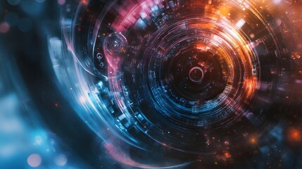 abstract futuristic fade computer technology business background. 