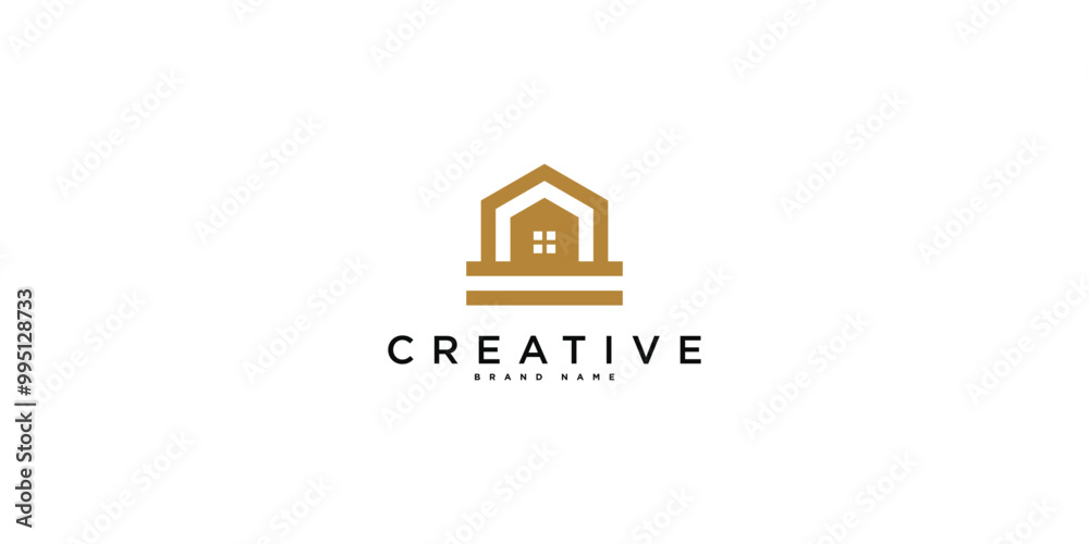 Poster Modern creative home logo design concept. Premium Vector