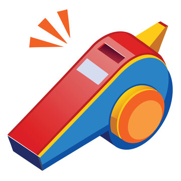 recommend clip art: Whistle vector illustration