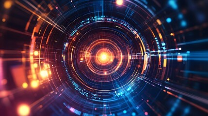 Obraz premium abstract futuristic fade computer technology business background. 