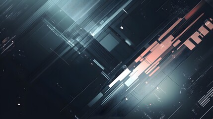 Futuristic tech lines intersecting on a muted background with a clean look