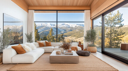 Fototapeta premium Tiny Modern Living Room