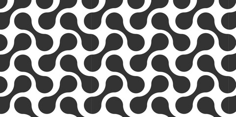 Geometric Bacteria Design Texture. Repeat Ornament Graphic Organic Pattern. Truchet Random Pattern Generative Tile Art background illustration. Seamless organic interlocking shape pattern background. 