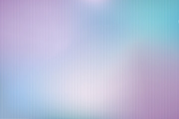 Ribbed frosted glass effect, 3d background. Transparent shiny textured plate on bright gradient background. Ribbed gradient pattern with light glare.