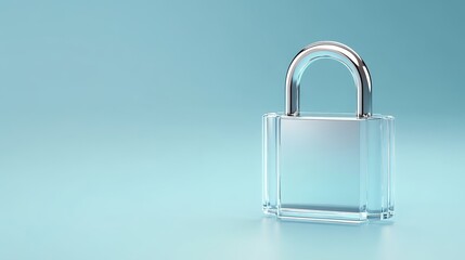 A modern, digital polygonal padlock symbolizes cybersecurity, data protection, and access control. It represents a blend of technology and safety.
