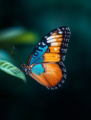 Delicate Butterfly Wing with Mesmerizing Pattern, a beautiful butterfly with intricate patterns on its wings, symbolizing transformation, freedom, beauty, nature, and fragility.