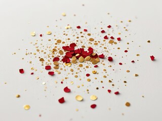 red paint splash isolated