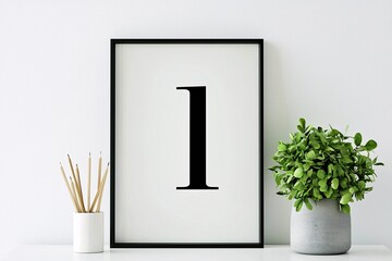 A sleek poster template with refined typography and a clean design, offering generous space for text and personalized graphics against a white background.