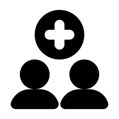 Fototapeta premium Group Add Icon