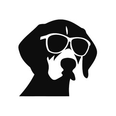 Beagle Dog Profile Silhouette – Vector Illustration, Transparent Background for Logos and Icons