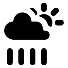 Cloud Sun Rain Icon