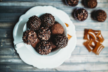 Coffee brigadeiros