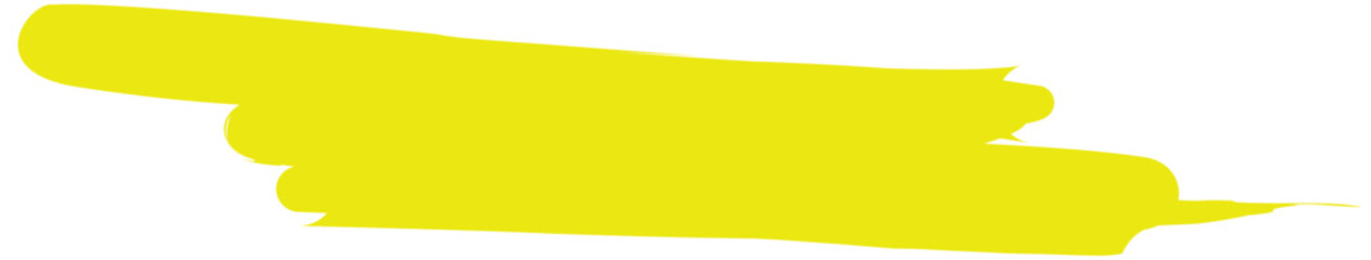 Hand drawn highlight marker lines. Marker yellow streaks.  Brush line