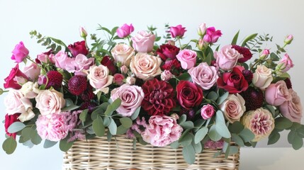 Flower Arrangements: Custom or pre-made flower designs suitable for events like weddings, birthdays, or funerals, often arranged in vases, baskets, or as centerpieces.
